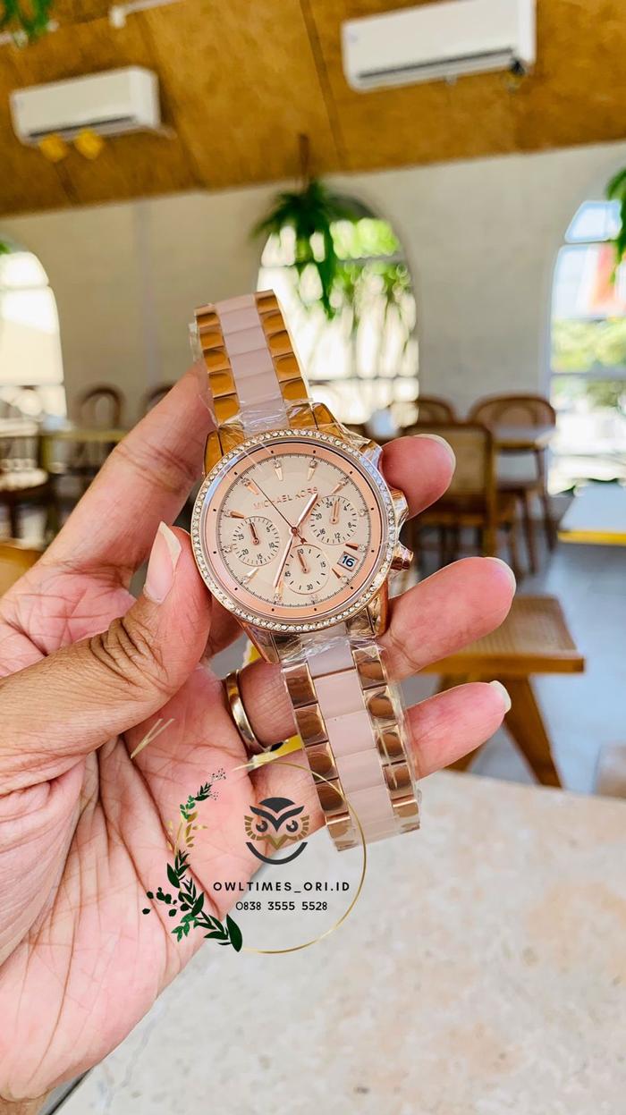 Jam Tangan MK Strap Steel Combi Acrylic 6307
