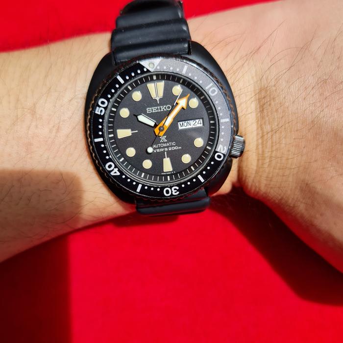Seiko Turtle SRPC49K1 Black Series Limited Edition not casio g shock
