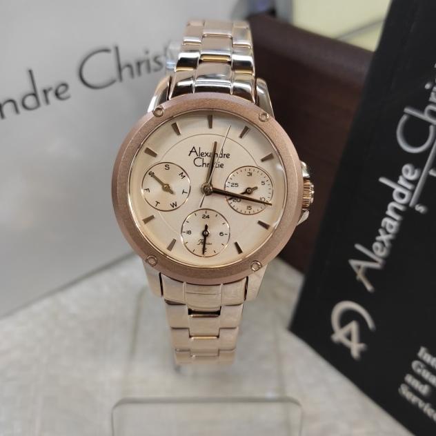 Jam Tangan Wanita ORIGINAL Alexandre Christie Ac 2A16 BF Stainless