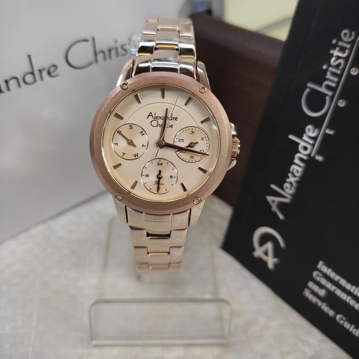 Jam Tangan Wanita ORIGINAL Alexandre Christie Ac 2A16 BF St Stainless