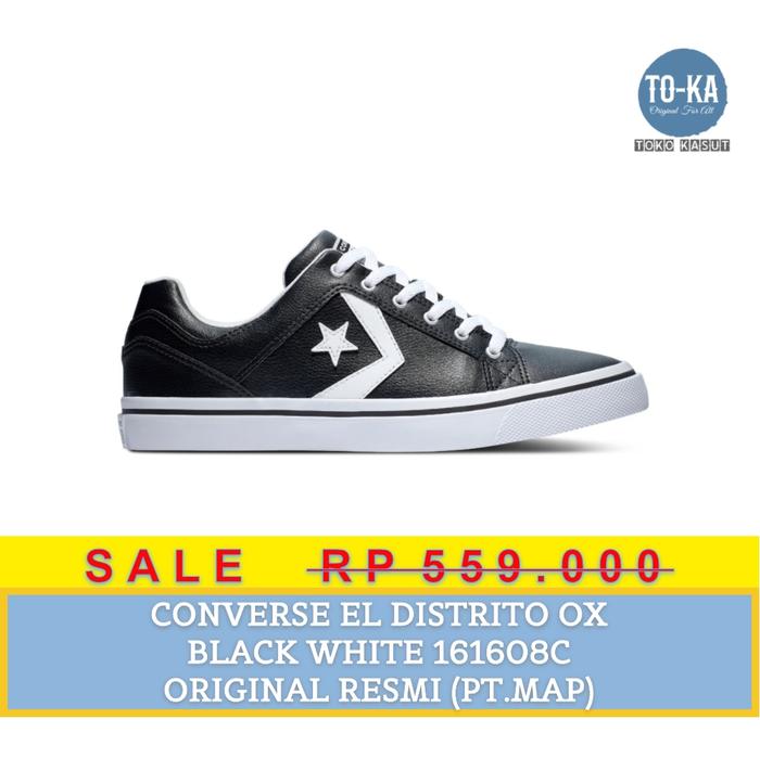 Converse El Distrito ox leather black white - 161608C