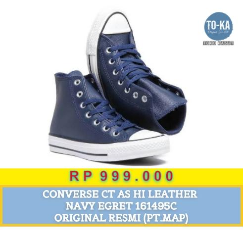 CONVERSE CT AS HI LEATHER NAVY EGRET 161495C