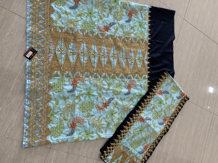 Tapis lampung biru toska