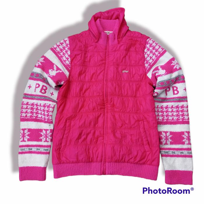 Varsity Jacket Playboy. Puffer mix Navajo. cute SZ M
