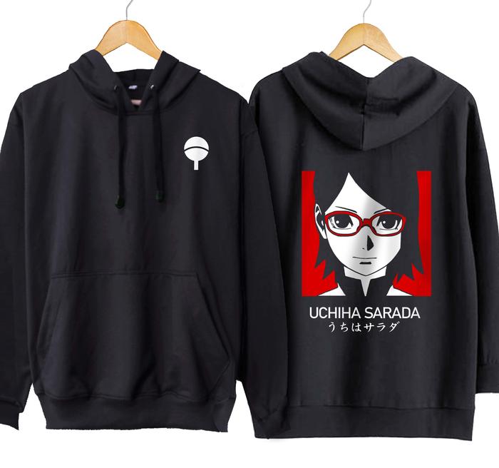 Jaket hoodie jumper anime UCHIHA SARADA BOX - BORUTO NEX GENERATION