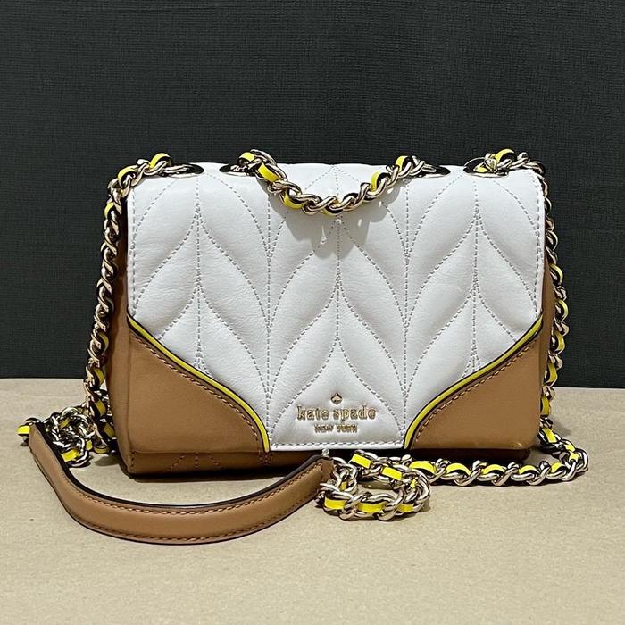 Kate Spade Mini Emelyn Briar Lane Quilted Colorblock White Dove Multi