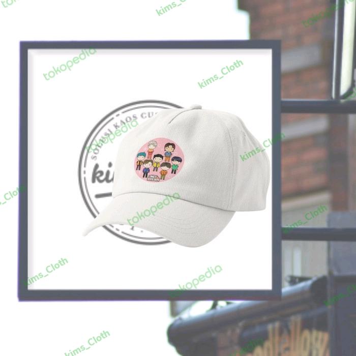 TOPI CUSTOM SABLON NCT DREAM CHIBI ERA BEATBOX OT 7 - TOPI BASEBALL