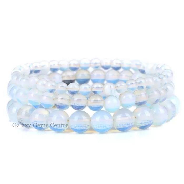 Gelang Batu Barjad Api White Opal
