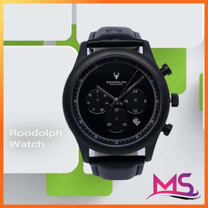 Roodolph watch Dynamic Black jam tangan analog pria