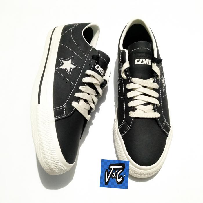 Sepatu Converse CONS One Star Pro Leather 90s Skate CX foam Ox Black
