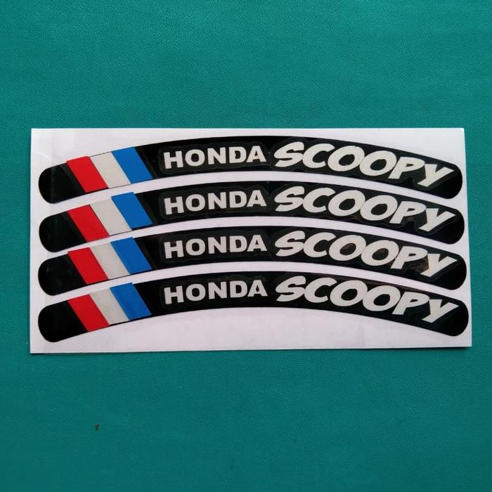 Stiker Sticker Velg Motor Scoopy 12Cm X 1Cm Cutting Velg Scoopy Hb0