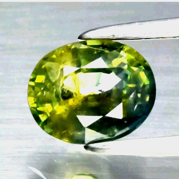 Natural Tri Color Sapphire Corundum Heat Only