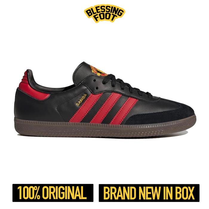Adidas Samba Team ‘Manchester United’ Core Black / Red / Gum ORIGINAL