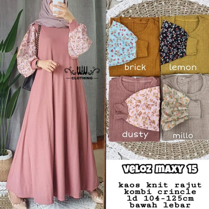 Bestseller veloz maxy#15 dress wanita terbaru modis cantik realpict163