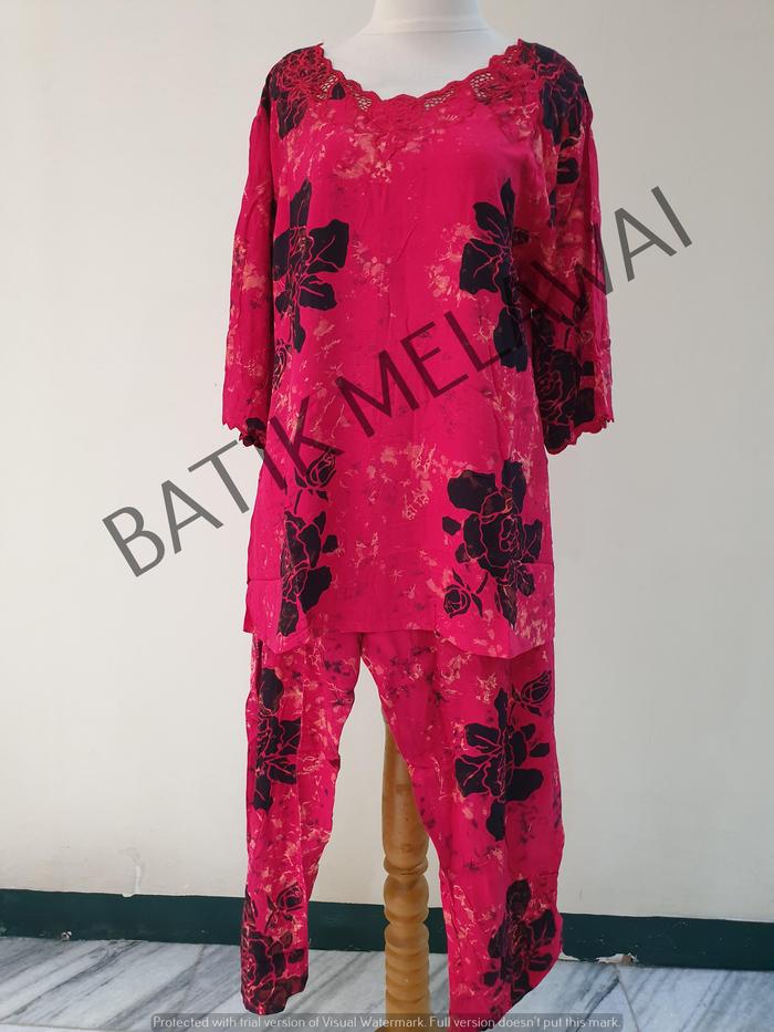 Setelan Batik PREMIUM SUNAN ORI celana Panjang Tangan 3/4 Bordir