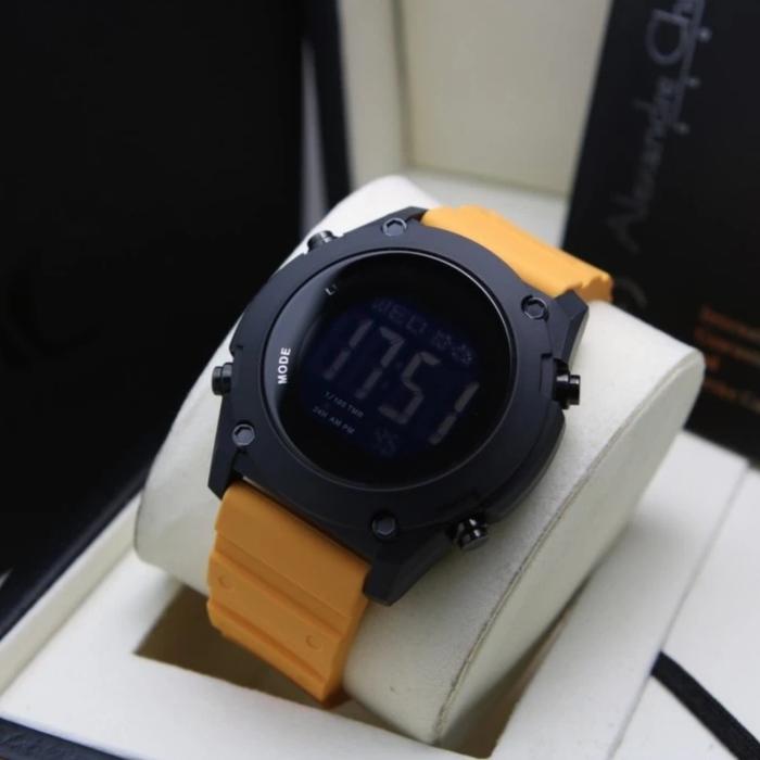 ALEXANDRE CHRISTIE AC 9376 BLACK YELLOW DIGITAL AC9376 PRIA ORIGINAL