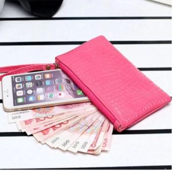 Dompet Pocket Poket Kulit Bintik Import Tempat Wadah Uang HP Aksesoris