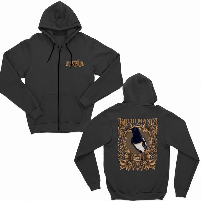 JAKET ZIPPER KICAU MANIA BURUNG KACER BIG SIZE JUMBO