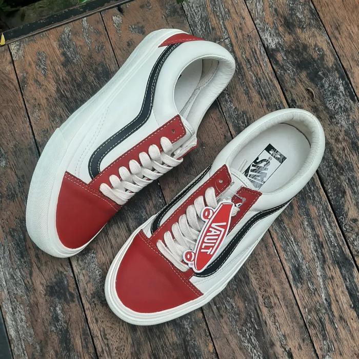 Vans Vault OG Old skool VLt Lx Red Dahlia / chilipaper black