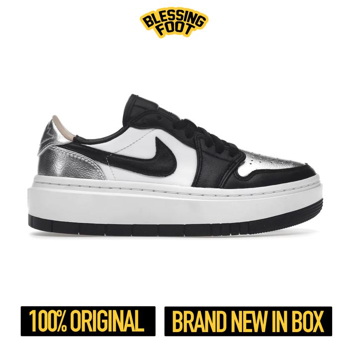 Air Jordan 1 Elevate Low SE Wmns ‘Silver Toe’ Black / White ORIGINAL