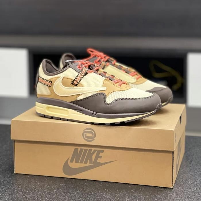 Nike Airmax 1 Air Max Travis Scott Baroque Brown 100% Authentic