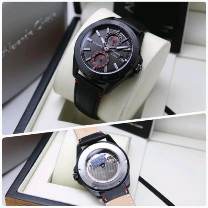 ALEXANDRE CHRISTIE AC 3045 BLACK RED AUTOMATIC AC3045 PRIA ORI,LEATHER