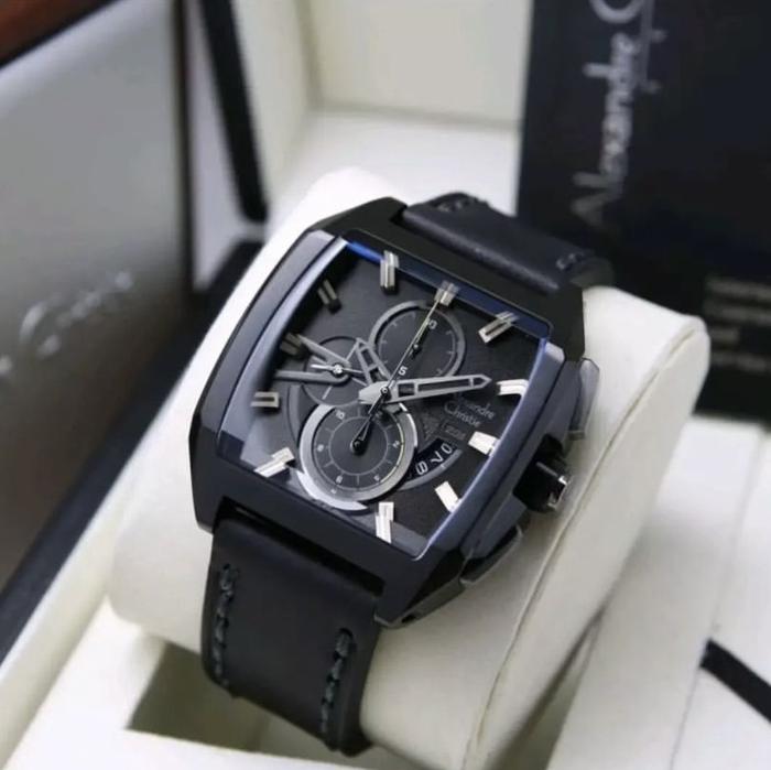 Alexandre christie 6617 Man Full Black Rubber