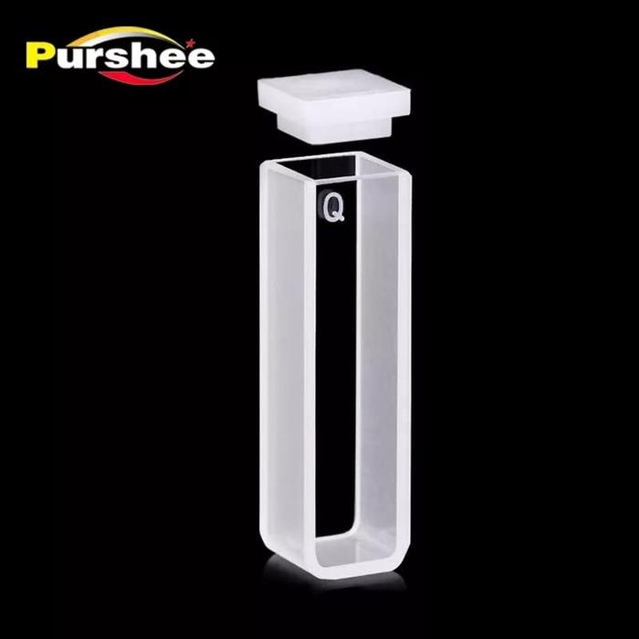 Quartz Cuvette 10mm ( Model Dataran Cekung / Tumpul ) UV Vis