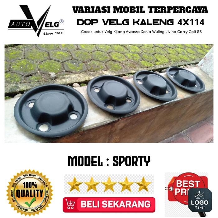 center dop velg kaleng 4x114