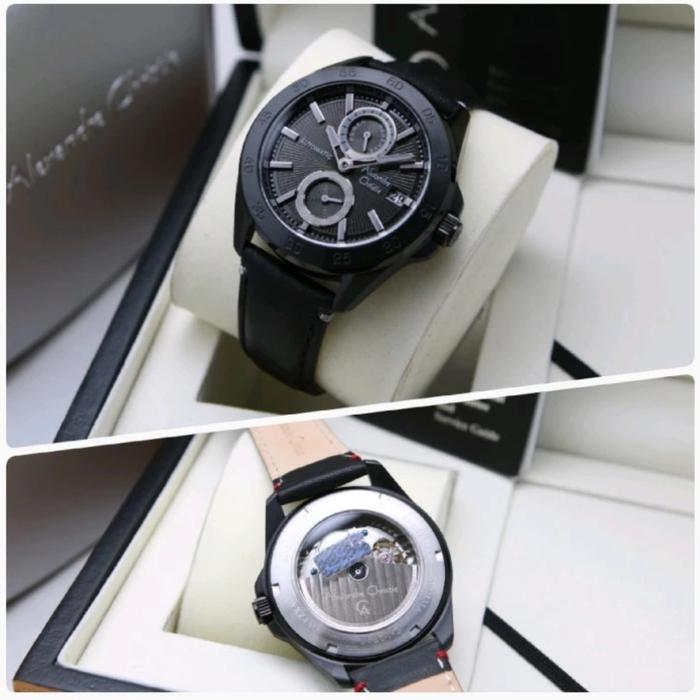 ALEXANDRE CHRISTIE AC 3045 FULL BLACK AUTOMATIC AC3045 PRIA LEATHER