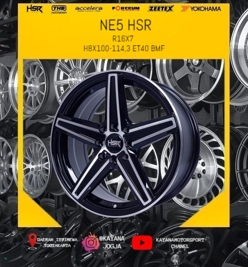 Velg Mobil HSR R16 Tipe NE5 Lebar 7 rata Hole 8 ,Yaris,Avanza,Xenia