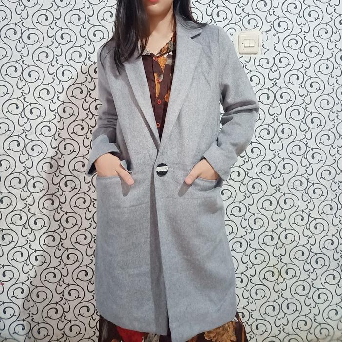 COAT WOOL PRELOVED LUAR NEGERI CRAZY ANGEL