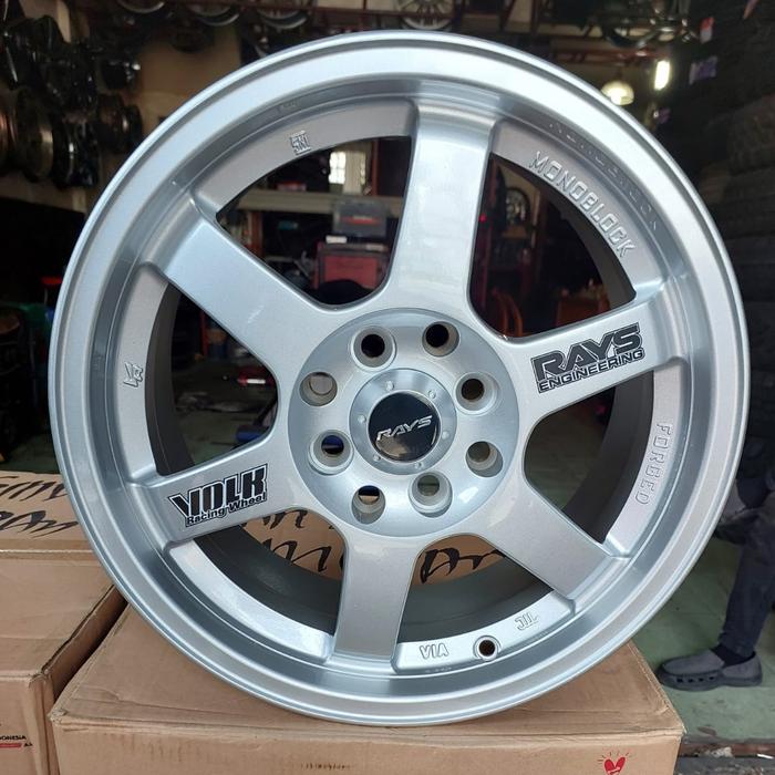 Velg Te37 Silver Ring 15 Mobil Avanza Xenia Mobilio Yaris R15 Medan