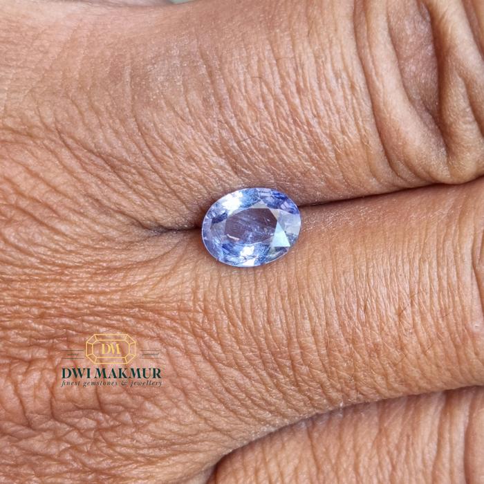 DGL Certified Transparant,No Heat 1.91 Cts Violetish Blue SAPPHIRE