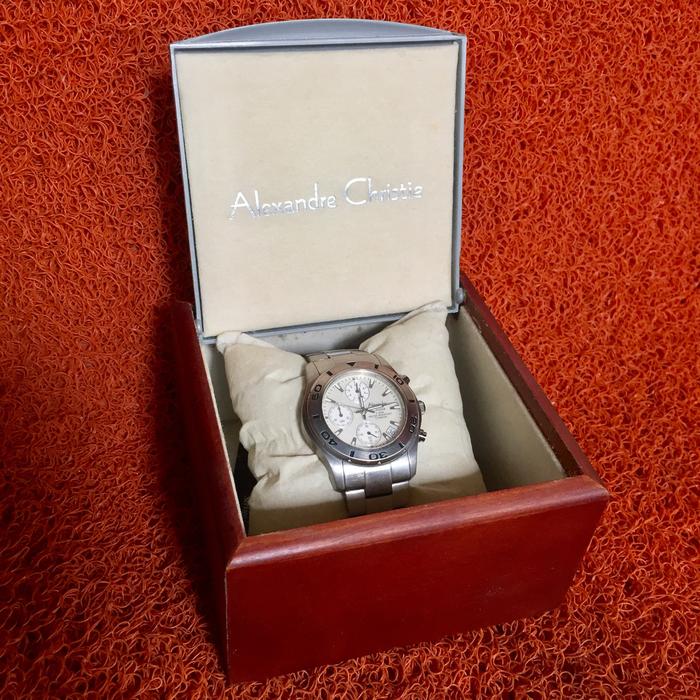 jam tangan alexander cristie pria AC 6019mc Titanium original mulus ok