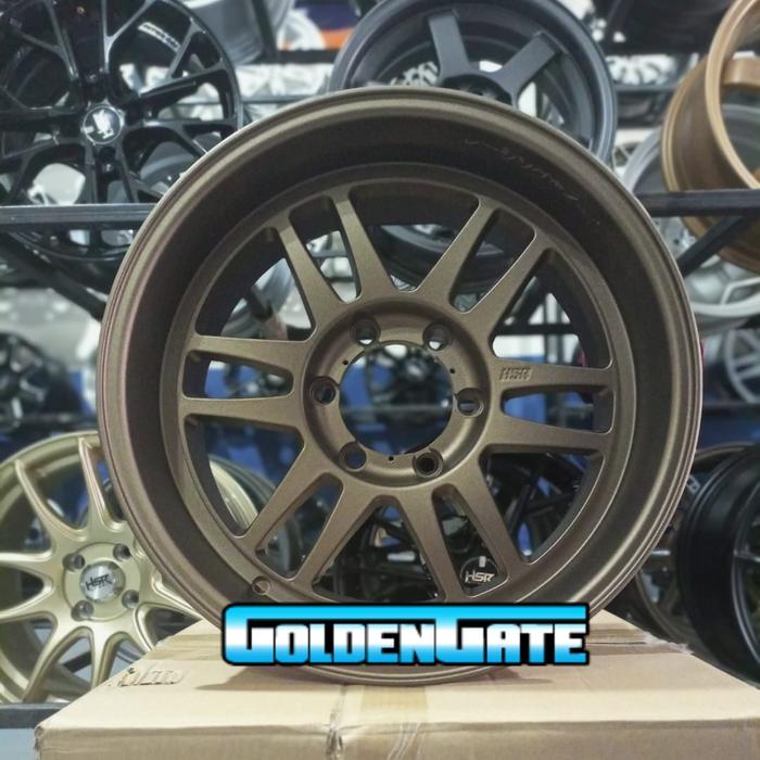 Velg mobil racing Ring18 HSR Boroko bly01 R18X9 et0 bronze dop murah