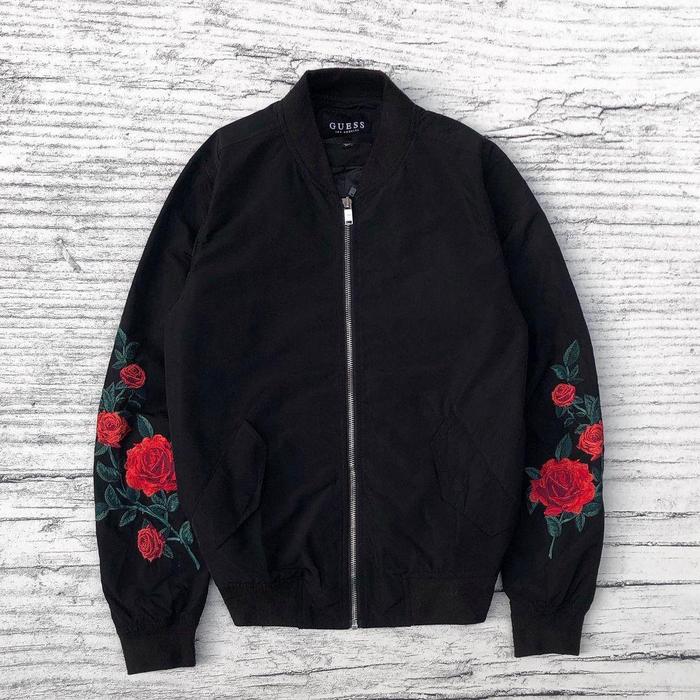 BOMBER GUESS JACKET FLOWER ORIGINAL