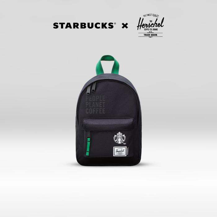 Starbucks x Herschel Classic Mini Backpack Bag Tas Ransel Kecil Unisex