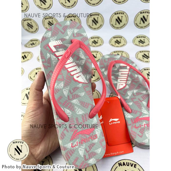 Lining Women Sandal Slippers Flip-Flops Non-Slip Sandals LSXR926 Pink Original Li-Ning - Anti Slip