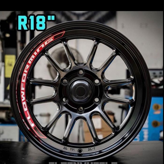 VELG PAJERO FORTUNER JF LUXURY FLOW FORGED R18 LEBAR 9 ET 0 PCD 6X139