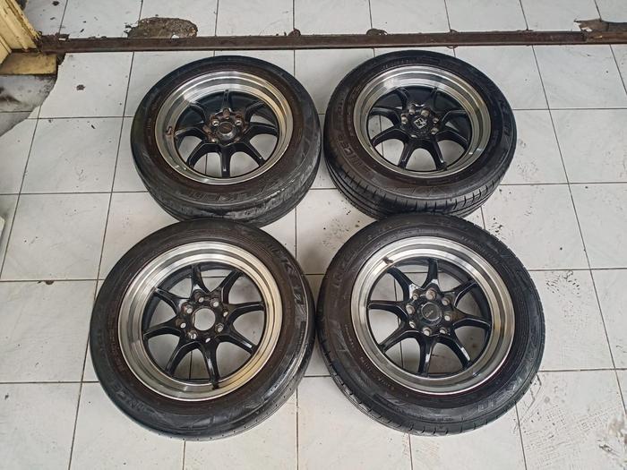 Velg Mobil Second MARUYA R15 + BAN FALKEN 185 60 R15