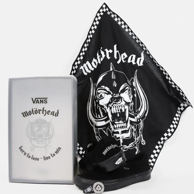 Vans slip on skate x motorhead black/black