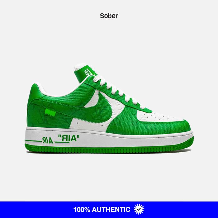 Louis Vuitton Nike Air Force 1 Low by Virgil Abloh White Green