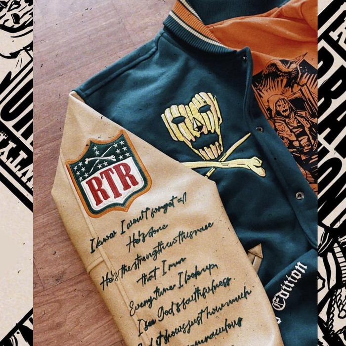RAWTYPE RIOT VARSITY JACKET BRAVO EDITION SIZE M + TOPI + POSTER