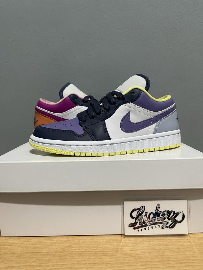 Nike Air Jordan 1 Low Mismatched Purple Magenta ORIGINAL