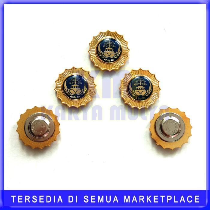 KM - Lencana Pin Korpri Warna Biru - Pin ASN Korpri Golongan 3