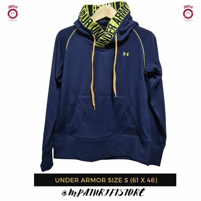 Hoodie Under Armor Size S Navy Second Branded
