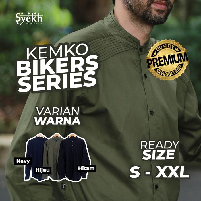 Kemeja Koko Bikers Cowok Pria Syekh Muslim Wear