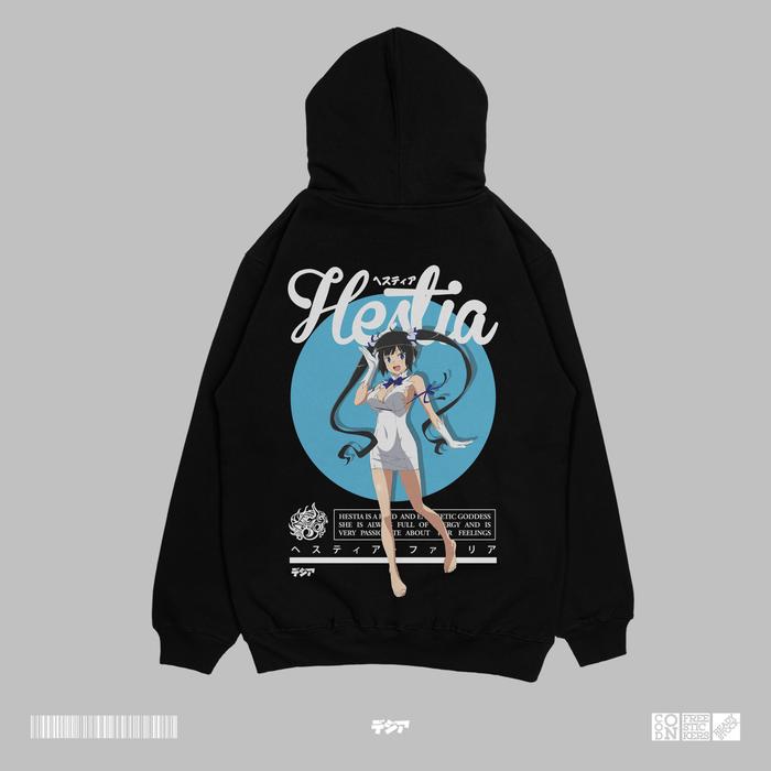 Hestia Goddess Danmachi Familia Bell Cranel Hoodie Anime Manga Jaket
