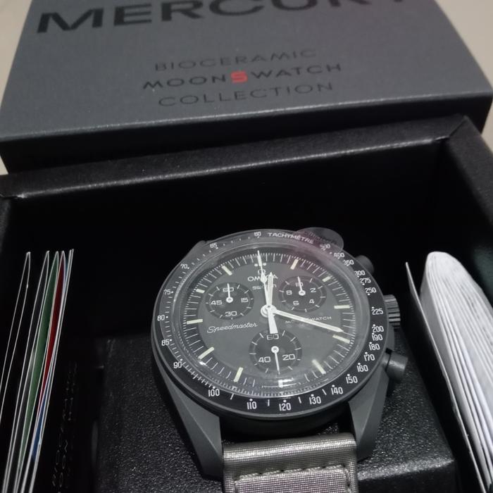 Swatch x Omega (Mission To Mercury ) Swiss Made Garansi resmi 2 tahun